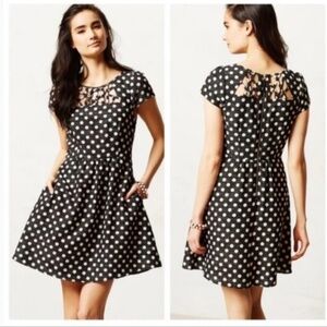 Maeve - Nikola Polka Dot Lattice Dress
